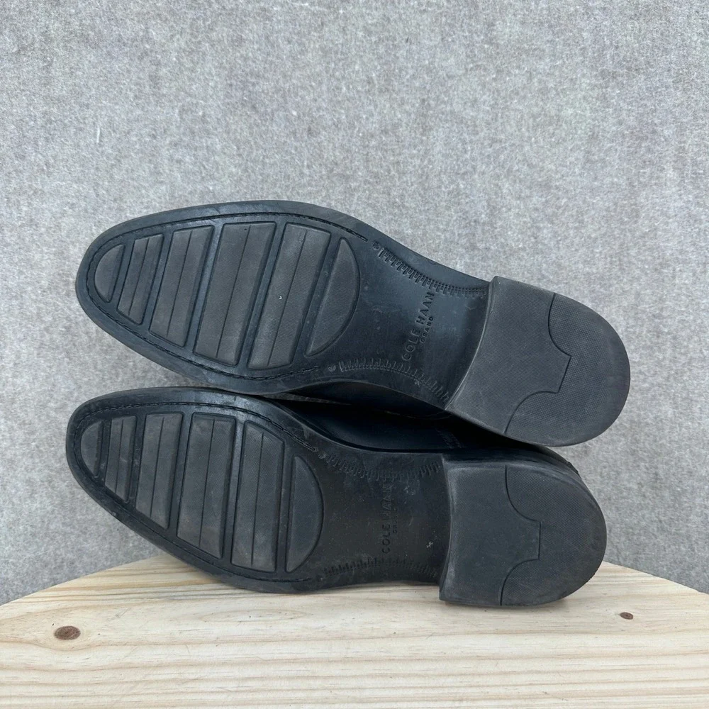 Cole Haan Penny Loafers Mens‎ 9.5 Black Leather Classic Dress Shoes